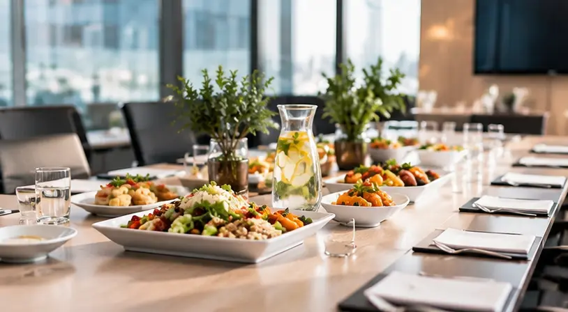 Business-Lunch-Catering für ein Meeting mit 50 Personen