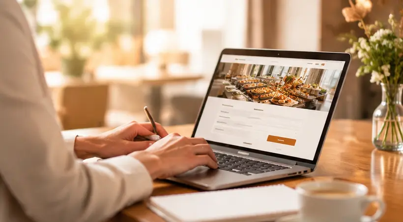 Catering-Anfrage für eine Veranstaltung online erstellen