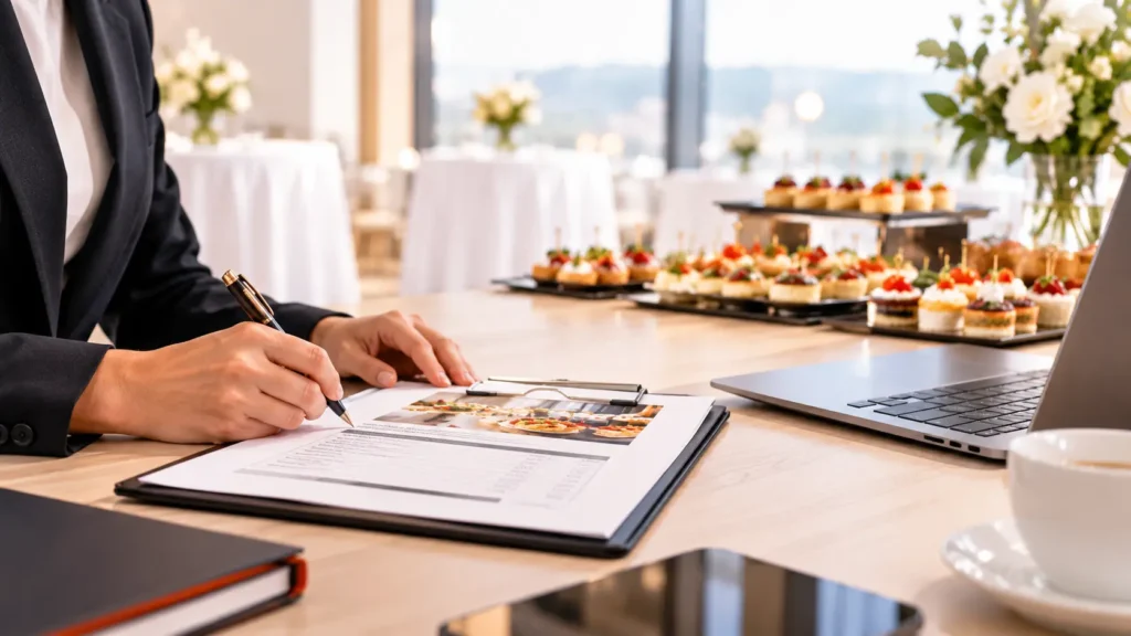 Angebot für eine Catering-Ausschreibung abgeben